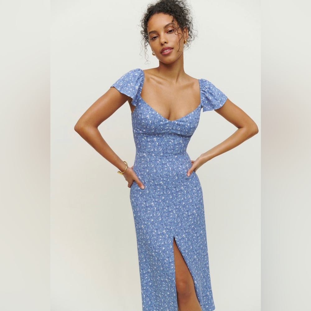 NWT Reformation Baxley Dress in Eve (Size 10)
